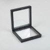 Floating 3D Frame Display Medium 9x9cm- Black Pk10